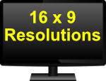 16 x 9 Resolution Chart Aspect Ratio Studio 1 Productions