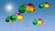 Animated Background of baloons in HD Studio 1 Productions